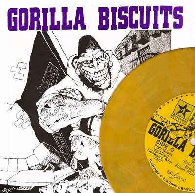 Gorilla Biscuits S/T 7" 2nd Pressing Yellow Vinyl