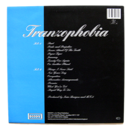 Mega　City　Four - Tranzophobia LP Blue Vinyl
