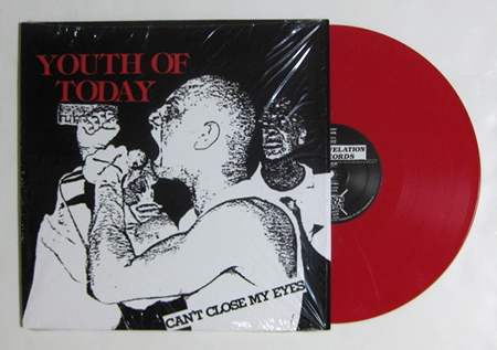 YOUTH OF TODAY CAN'T CLOSE MY EYES 12" Red Vinyl